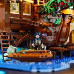 FUNWHOLE F9011 9011 non  QUÁN RƯỢU BẾN TÀU THỜI TRUNG CỔ bộ đồ chơi xếp lắp ráp ghép mô hình Creator Expert Chuyên Gia Sáng Tạo 2143 khối