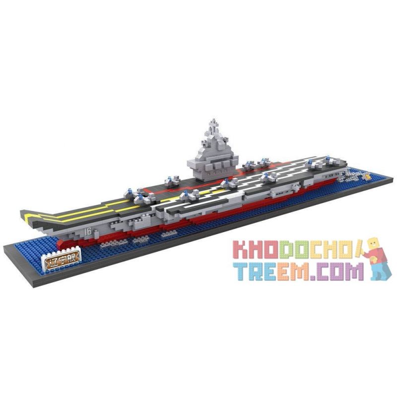 HAIYANG STAR SS993-9 993-9 LOZ 9390 Xếp hình kiểu  ARCHITECTURE Aircraft Carrier Tàu Sân Bay 1300 khối