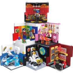 ZHEGAO CW2004 2004 non  6 KIỂU NGHỀ NGHIỆP NGƯỜI MƠ MỘNG NHA SĨ PHI HÀNH GIA LÍNH CỨU HỎA HỌA NỔI TIẾNG TRÊN INTERNET RAP bộ đồ chơi xếp lắp ráp ghép mô hình Fire Rescure CAREER DREAMER