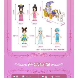 GUDI 9033 non  CUNG ĐIỆN YAN HUAJI. bộ đồ chơi xếp lắp ráp ghép mô hình 741 khối