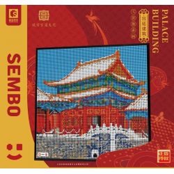 SEMBO 608006C non  NGHỆ THUẬT PIXEL CẢNH TUYẾT bộ đồ chơi xếp lắp ráp ghép mô hình Architecture PALACE BUILDING Công Trình Kiến Trúc 14508 khối