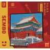 SEMBO 608006C non  NGHỆ THUẬT PIXEL CẢNH TUYẾT bộ đồ chơi xếp lắp ráp ghép mô hình Architecture PALACE BUILDING Công Trình Kiến Trúc 14508 khối