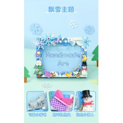 Enlighten 36011 Qman 36011 non  XINYIYI SKY STORY KHUNG ???NH 4 LOẠI NGÀY MƯA CẦU VỒNG TRĂNG SAO TUYẾT bộ đồ chơi xếp lắp ráp ghép mô hình Creator HANDMADE ART Sáng Tạo