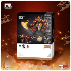 LOZ 2188 non  VUA QUỶ CƠ GIÁP bộ đồ chơi xếp lắp ráp ghép mô hình 766 khối