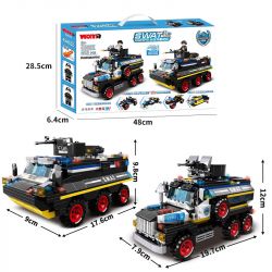 WOMA C0592 0592 non  XE BỌC THÉP CHỐNG SÉT YONGTAN bộ đồ chơi xếp lắp ráp ghép mô hình SWAT CORPS 443 khối