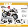 LEIBAO 8108 non  TỐC ĐỘ ĐI XE TÍCH LŨY MV AGUSTA F4 RR 1:14 tỷ lệ 1:14 bộ đồ chơi xếp lắp ráp ghép mô hình Motorcycle Motorbike MOTORCYCLE AGUSTA F4 RR Xe Hai Bánh 430 khối