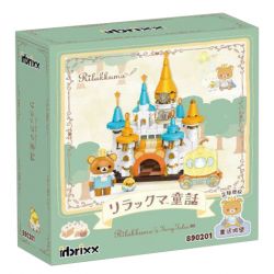 INBRIXX 890201 non  LÂU ĐÀI CỔ TÍCH RILAKKUMA bộ đồ chơi xếp lắp ráp ghép mô hình