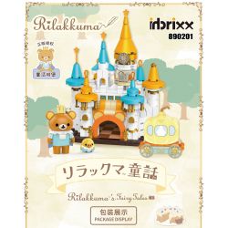 INBRIXX 890201 non  LÂU ĐÀI CỔ TÍCH RILAKKUMA bộ đồ chơi xếp lắp ráp ghép mô hình