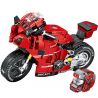 LEIBAO 8101 non  TỐC ĐỘ ĐI XE TÍCH LŨY DUCATI PANIGALE V4 1:14 tỷ lệ 1:14 bộ đồ chơi xếp lắp ráp ghép mô hình Motorcycle Motorbike MOTORCYCLE DUCATI V4 Xe Hai Bánh 439 khối