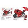 LEIBAO 8101 non  TỐC ĐỘ ĐI XE TÍCH LŨY DUCATI PANIGALE V4 1:14 tỷ lệ 1:14 bộ đồ chơi xếp lắp ráp ghép mô hình Motorcycle Motorbike MOTORCYCLE DUCATI V4 Xe Hai Bánh 439 khối