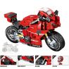 LEIBAO 8101 non  TỐC ĐỘ ĐI XE TÍCH LŨY DUCATI PANIGALE V4 1:14 tỷ lệ 1:14 bộ đồ chơi xếp lắp ráp ghép mô hình Motorcycle Motorbike MOTORCYCLE DUCATI V4 Xe Hai Bánh 439 khối