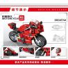 LEIBAO 8101 non  TỐC ĐỘ ĐI XE TÍCH LŨY DUCATI PANIGALE V4 1:14 tỷ lệ 1:14 bộ đồ chơi xếp lắp ráp ghép mô hình Motorcycle Motorbike MOTORCYCLE DUCATI V4 Xe Hai Bánh 439 khối