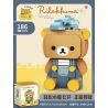 INBRIXX 890001 non  RILAKKUMA-XANH LAM bộ đồ chơi xếp lắp ráp ghép mô hình 186 khối