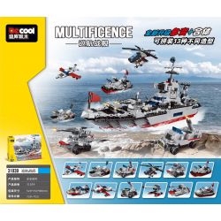Decool 31039 Jisi 31039 non  TÀU CHIẾN HÀNH TRÌNH. bộ đồ chơi xếp lắp ráp ghép mô hình MULTIFICENCE 739 khối
