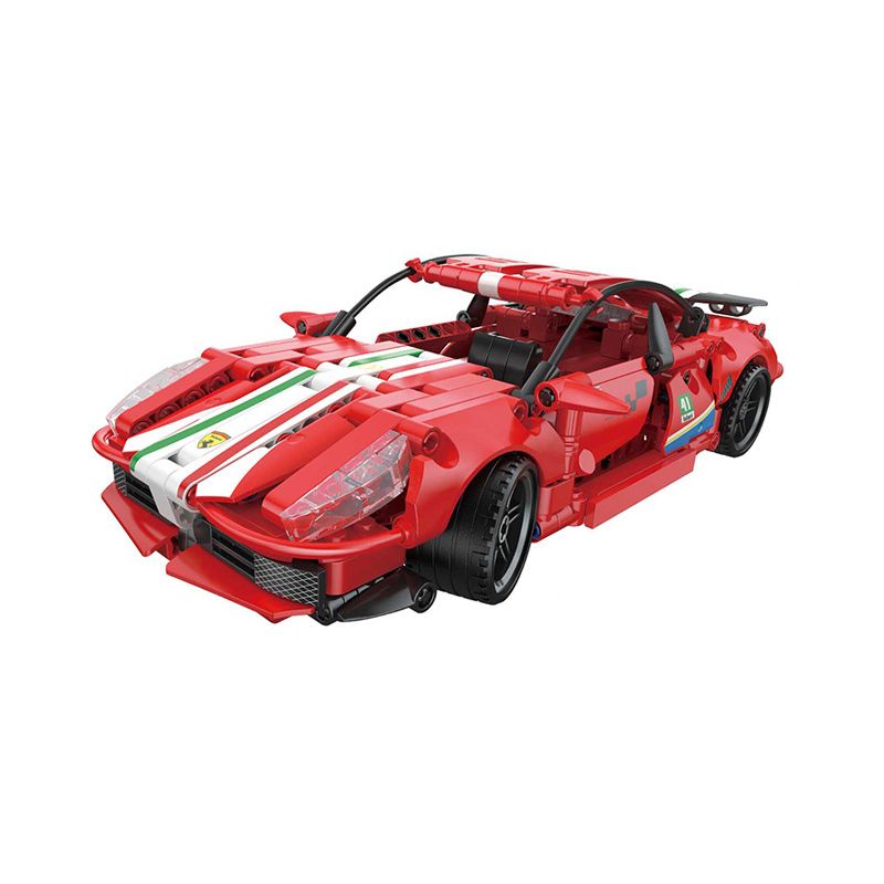 ZHEGAO DZ7014 7014 non  FERRARI 488 bộ đồ chơi xếp lắp ráp ghép mô hình  Kỹ Thuật Công Nghệ Cao Mô Hình Phương Tiện 500 khối