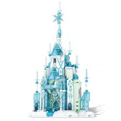 Kazi KY98727 98727 non  LÂU ĐÀI ĐÊM ĐÔNG AURORA bộ đồ chơi xếp lắp ráp ghép mô hình AURORA WINTER NIGHT CASTLE 579 khối