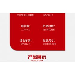 JUHANG TECHNOLOGY 88012 REOBRIX 33026 non  TÌM KIẾM BẢO VỆ KHÔNG KHÍ HH-60J bộ đồ chơi xếp lắp ráp ghép mô hình Creator Expert HH-60J GUARD SEARCH AND RESCUE AIRCRAFT Chuyên Gia Sáng Tạo 1137 khối