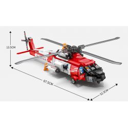 JUHANG TECHNOLOGY 88012 REOBRIX 33026 non  TÌM KIẾM BẢO VỆ KHÔNG KHÍ HH-60J bộ đồ chơi xếp lắp ráp ghép mô hình Creator Expert HH-60J GUARD SEARCH AND RESCUE AIRCRAFT Chuyên Gia Sáng Tạo 1137 khối