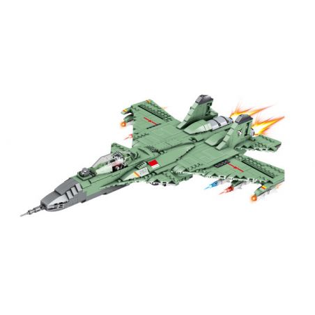 MINGDI K0136 0136 non  MÁY BAY CHIẾN ĐẤU J-15 bộ đồ chơi xếp lắp ráp ghép mô hình Military Army ARMED WEAPONS Quân Sự Bộ Đội 999 khối