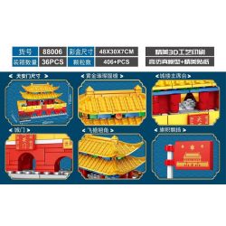 LEYI 88006 non  QUẢNG TRƯỜNG THIÊN AN MÔN bộ đồ chơi xếp lắp ráp ghép mô hình Architecture Công Trình Kiến Trúc 406 khối