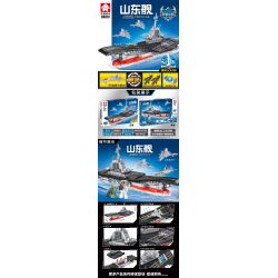 LEYI 88001 non  TÀU SÂN BAY TRUNG QUỐC SHANDONG bộ đồ chơi xếp lắp ráp ghép mô hình Military Army PLA. NAVY SHANDONG Quân Sự Bộ Đội 502 khối