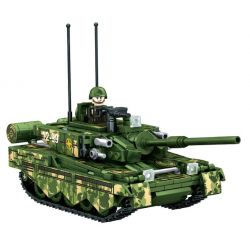 LEYI 66012 non  XE TĂNG THÁCH THỨC bộ đồ chơi xếp lắp ráp ghép mô hình Military Army CHALLENGER MAIN BATTLE TANK Quân Sự Bộ Đội 588 khối
