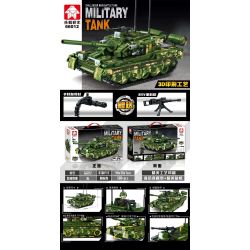 LEYI 66012 non  XE TĂNG THÁCH THỨC bộ đồ chơi xếp lắp ráp ghép mô hình Military Army CHALLENGER MAIN BATTLE TANK Quân Sự Bộ Đội 588 khối