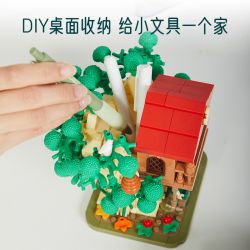 PANTASY 86307 non  HỘP ĐỰNG BÚT NGÔI NHÀ TRÊN CÂY HOÀNG TỬ BÉ bộ đồ chơi xếp lắp ráp ghép mô hình LE PETIT PRINCE 300 khối