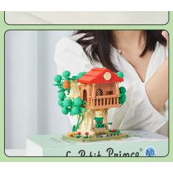 PANTASY 86307 non  HỘP ĐỰNG BÚT NGÔI NHÀ TRÊN CÂY HOÀNG TỬ BÉ bộ đồ chơi xếp lắp ráp ghép mô hình LE PETIT PRINCE 300 khối