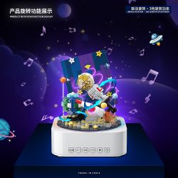 QuanGuan 100216 Quan Guan 100216 non  KHÔNG GIAN TOUR DU LỊCH bộ đồ chơi xếp lắp ráp ghép mô hình Gear STAR SOUND BOX Đồ Lắp Ghép 482 khối