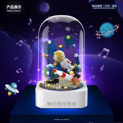 QuanGuan 100216 Quan Guan 100216 non  KHÔNG GIAN TOUR DU LỊCH bộ đồ chơi xếp lắp ráp ghép mô hình Gear STAR SOUND BOX Đồ Lắp Ghép 482 khối