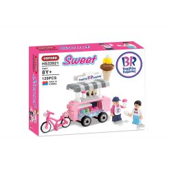 OXFORD HS33921 33921 non  XE BÁN KEM bộ đồ chơi xếp lắp ráp ghép mô hình City 아이스크림 카트 Thành Phố 129 khối