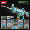 WOMA C0100 0100 non  SÚNG TRƯỜNG TỰ ĐỘNG M4A4 16 TỔ HỢP bộ đồ chơi xếp lắp ráp ghép mô hình Military Army POWERFUL MILITARY Quân Sự Bộ Đội 729 khối