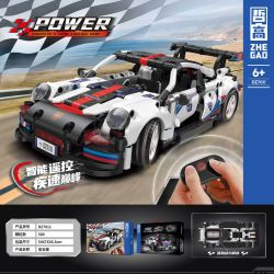 ZHEGAO DZ7011 7011 non  PORSCHE 911 bộ đồ chơi xếp lắp ráp ghép mô hình  Kỹ Thuật Công Nghệ Cao Mô Hình Phương Tiện 500 khối