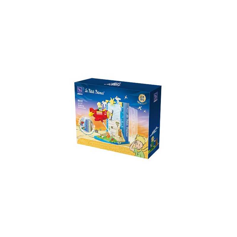 PANTASY 86310 non  HOÀNG TỬ BÉ MÁY BAY BOOKEND bộ đồ chơi xếp lắp ráp ghép mô hình LE PETIT PRINCE 300 khối