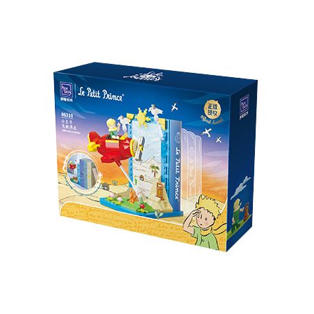PANTASY 86310 non  HOÀNG TỬ BÉ MÁY BAY BOOKEND bộ đồ chơi xếp lắp ráp ghép mô hình LE PETIT PRINCE 300 khối