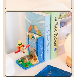 PANTASY 86310 non  HOÀNG TỬ BÉ MÁY BAY BOOKEND bộ đồ chơi xếp lắp ráp ghép mô hình LE PETIT PRINCE 300 khối