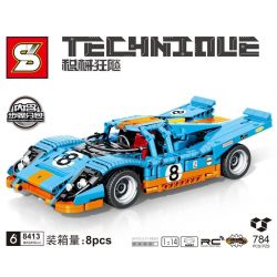 SHENG YUAN SY 8413 non  THIẾT BỊ ĐẦY ĐỦ 1:14. tỷ lệ 1:14 bộ đồ chơi xếp lắp ráp ghép mô hình  TECHINQUE Kỹ Thuật Công Nghệ Cao Mô Hình Phương Tiện 784 khối