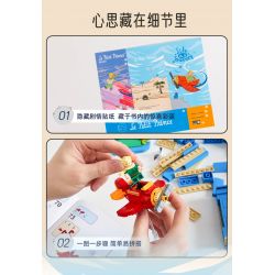 PANTASY 86310 non  HOÀNG TỬ BÉ MÁY BAY BOOKEND bộ đồ chơi xếp lắp ráp ghép mô hình LE PETIT PRINCE 300 khối