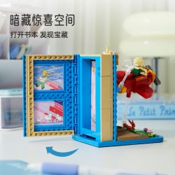 PANTASY 86310 non  HOÀNG TỬ BÉ MÁY BAY BOOKEND bộ đồ chơi xếp lắp ráp ghép mô hình LE PETIT PRINCE 300 khối