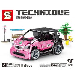 SHENG YUAN SY 8318 non  BỔ SUNG bộ đồ chơi xếp lắp ráp ghép mô hình  TECHINQUE Kỹ Thuật Công Nghệ Cao Mô Hình Phương Tiện 676 khối