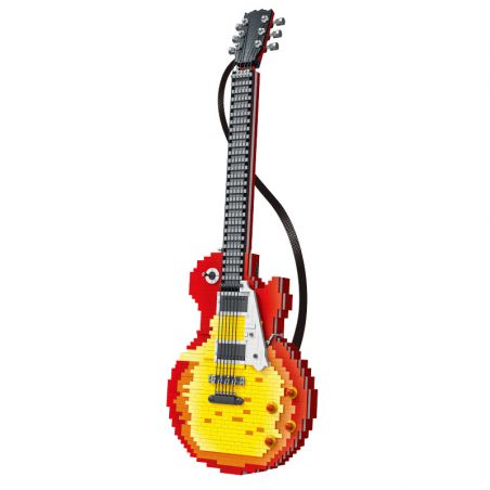MorkModel 031010 Mork Model 031010 non  ĐÀN GHI TA bộ đồ chơi xếp lắp ráp ghép mô hình Creator Expert FLAME GUITAR Chuyên Gia Sáng Tạo 2502 khối