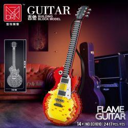 MorkModel 031010 Mork Model 031010 non  ĐÀN GHI TA bộ đồ chơi xếp lắp ráp ghép mô hình Creator Expert FLAME GUITAR Chuyên Gia Sáng Tạo 2502 khối