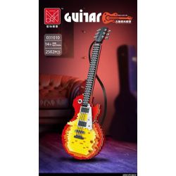 MorkModel 031010 Mork Model 031010 non  ĐÀN GHI TA bộ đồ chơi xếp lắp ráp ghép mô hình Creator Expert FLAME GUITAR Chuyên Gia Sáng Tạo 2502 khối