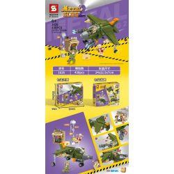 SHENG YUAN SY 1626 non  VỎ MÁY BAY SV-F07V bộ đồ chơi xếp lắp ráp ghép mô hình METAL SLUG 2 SV-F07V FLYER 438 khối