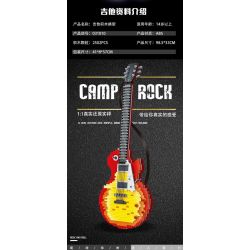 MorkModel 031010 Mork Model 031010 non  ĐÀN GHI TA bộ đồ chơi xếp lắp ráp ghép mô hình Creator Expert FLAME GUITAR Chuyên Gia Sáng Tạo 2502 khối