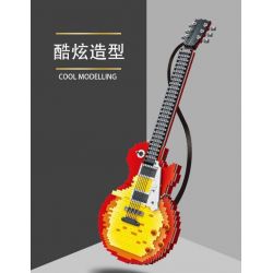 MorkModel 031010 Mork Model 031010 non  ĐÀN GHI TA bộ đồ chơi xếp lắp ráp ghép mô hình Creator Expert FLAME GUITAR Chuyên Gia Sáng Tạo 2502 khối