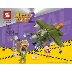 SHENG YUAN SY 1626 non  VỎ MÁY BAY SV-F07V bộ đồ chơi xếp lắp ráp ghép mô hình METAL SLUG 2 SV-F07V FLYER 438 khối