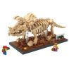 LOZ 9025 Xếp hình kiểu Nanoblock JURASSIC WORLD DINOSAURS Triceratops Fossil Dinosaur Skeletons Bộ Xương Khủng Long Hóa Thạch Triceratops 660 khối