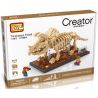LOZ 9025 Xếp hình kiểu Nanoblock JURASSIC WORLD DINOSAURS Triceratops Fossil Dinosaur Skeletons Bộ Xương Khủng Long Hóa Thạch Triceratops 660 khối